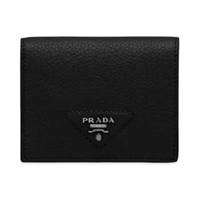 PRADA Small Leather Wallet "Black"