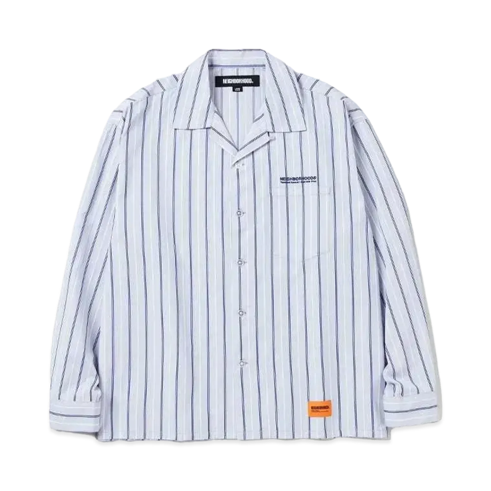 NEIGHBORHOOD Stripe Work Shirt LS "Gray"