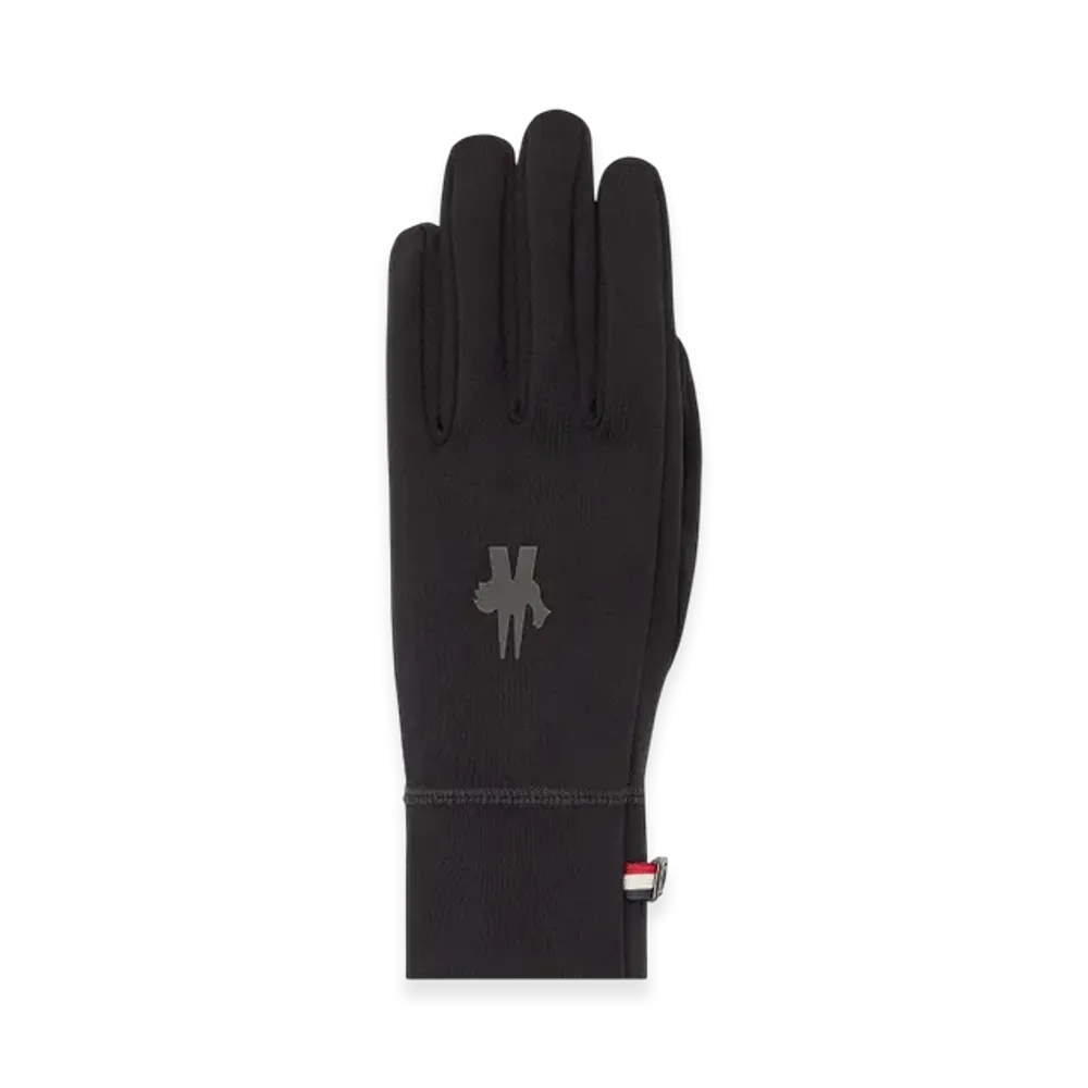 MONCLER Touch Screen Jersey Gloves "Black"