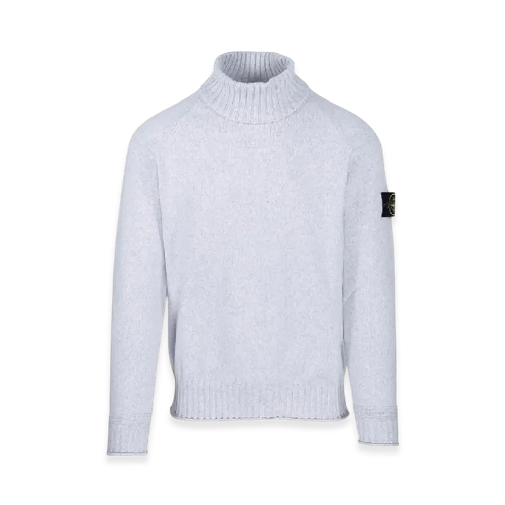 Stone Island 505A2 Winter Cotton Turtleneck Knit - 22FW "Light Grey"