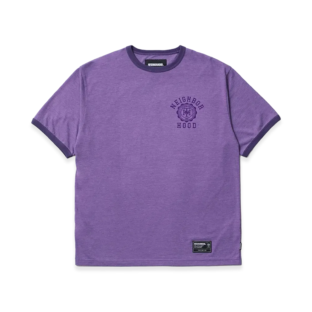 NEIGHBORHOOD Heather Fabric Tee Ss "Purple"