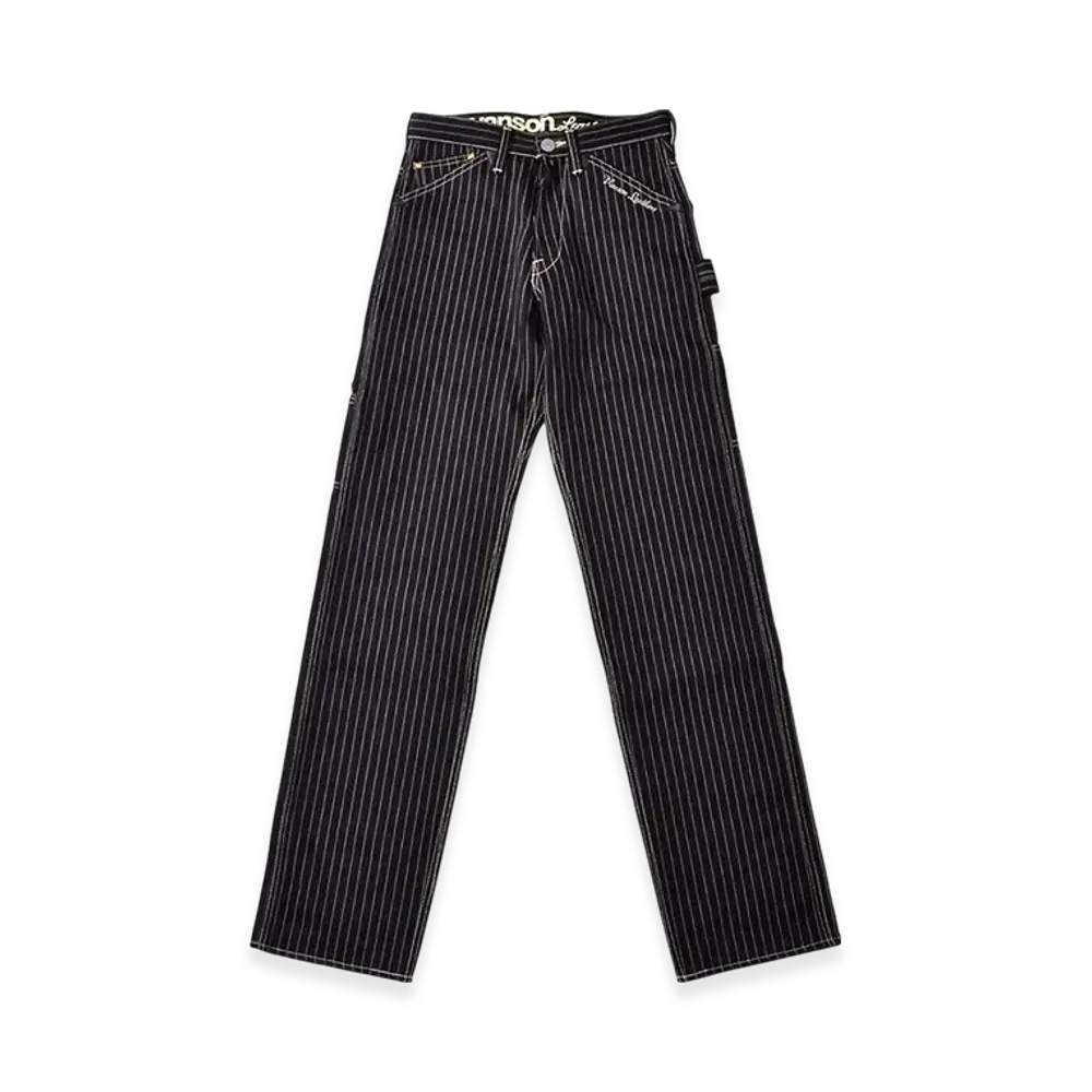 VANSON Wabash Stripe Painter Pants "Black Wabash"