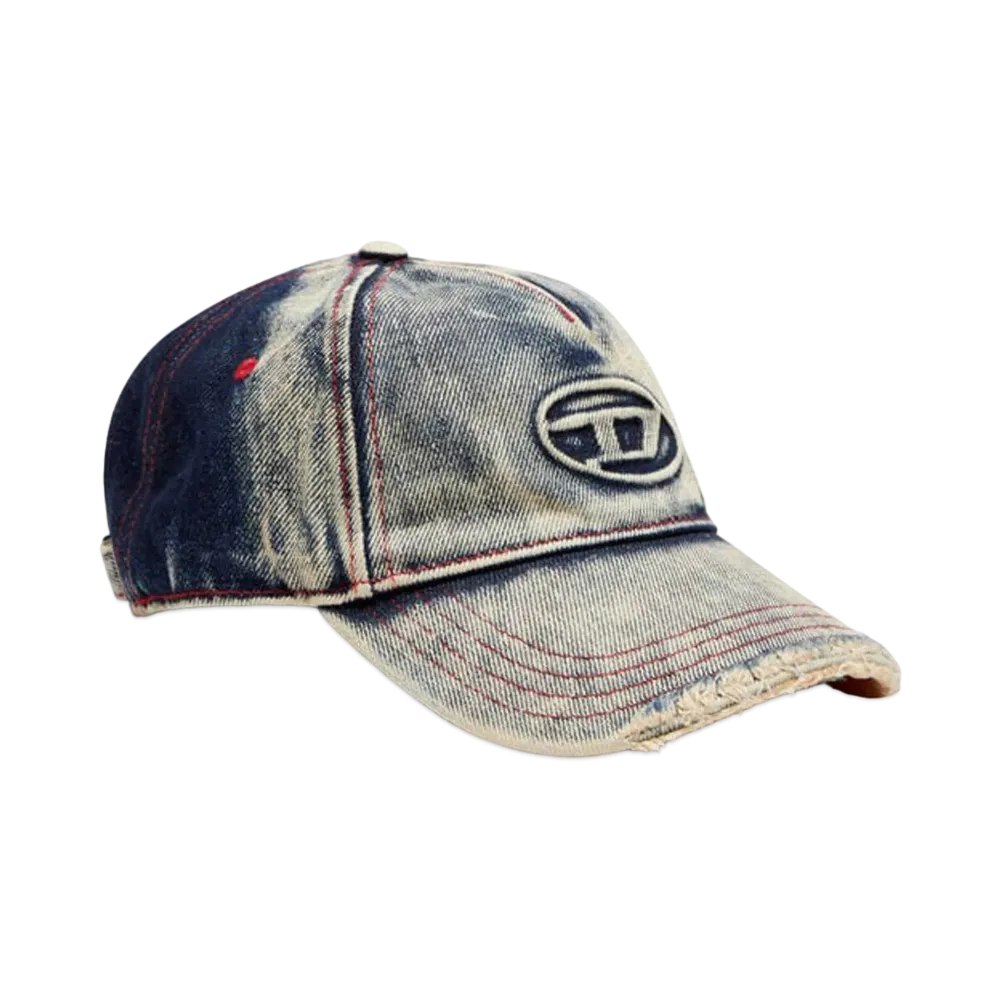 Diesel C-Seymon Denim Logo Cap "Blue/White"