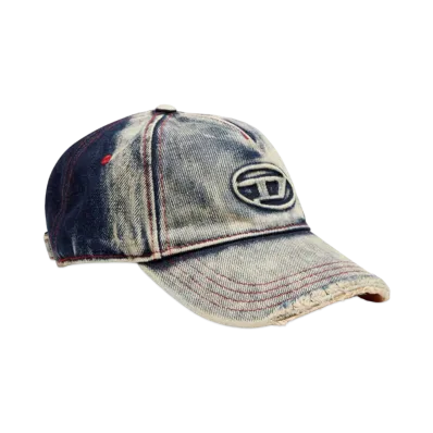 Diesel C-Seymon Denim Logo Cap "Blue/White"