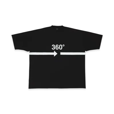 BALENCIAGA 360 Tubular Oversized T-Shirt "Black"