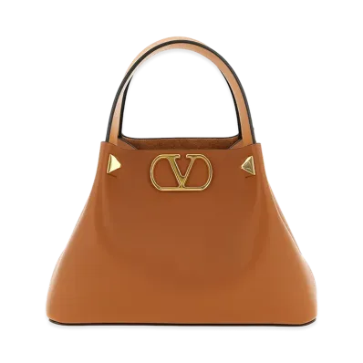 Valentino Garavani Women's Vlogosignature Small Shopping Bag "Brown"