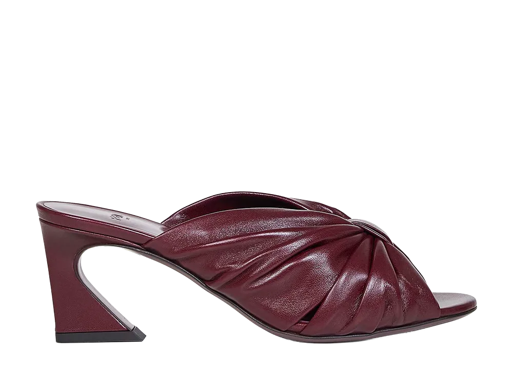 FENDI Women's Slides In Shiny Nappa Leather "Brown"