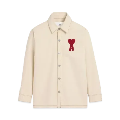 AMI PARIS Ami de Coeur Overshirt "BlancCreme"