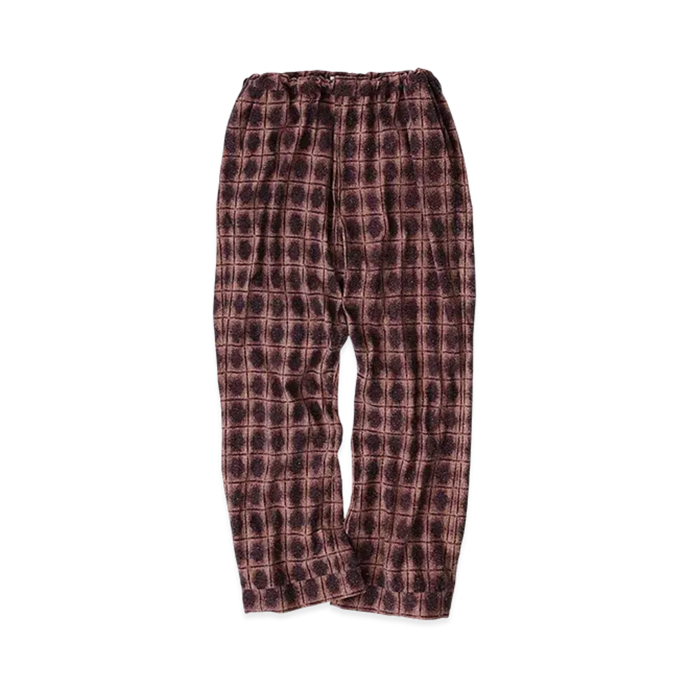 NICENESS Donald Pajama Trousers - Ombre Print Silk "Red"