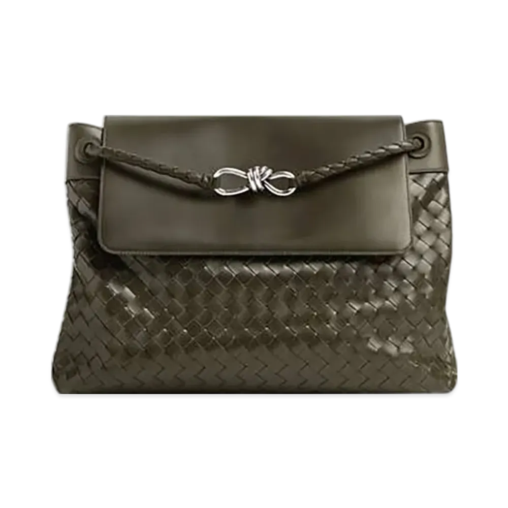 Bottega Veneta Large Andiamo Messenger "Kaki"