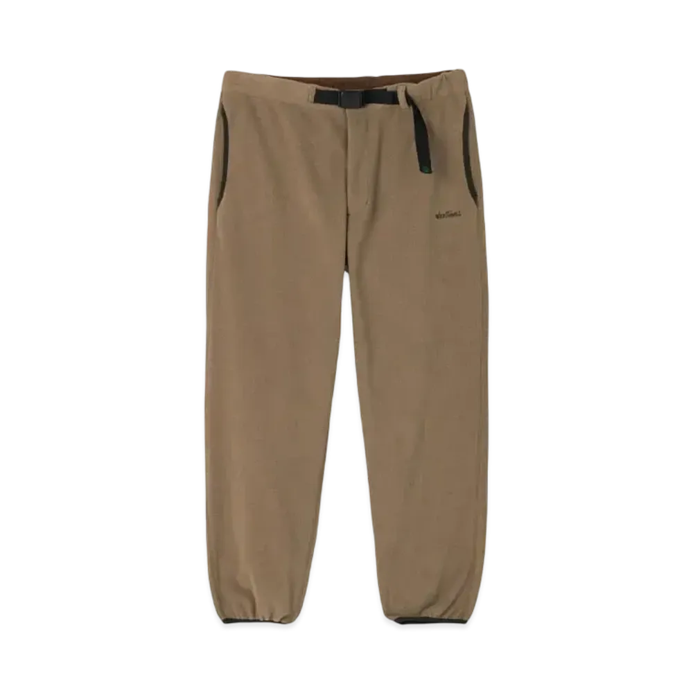 WILD THINGS Grid Fleece Pants "Mocha"