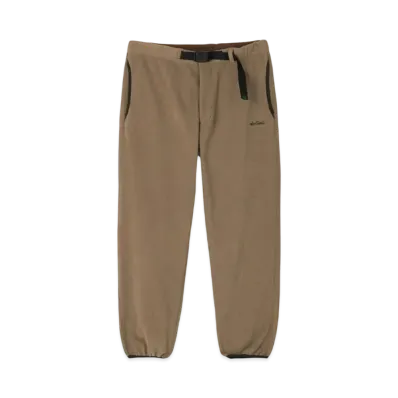 WILD THINGS Grid Fleece Pants "Mocha"