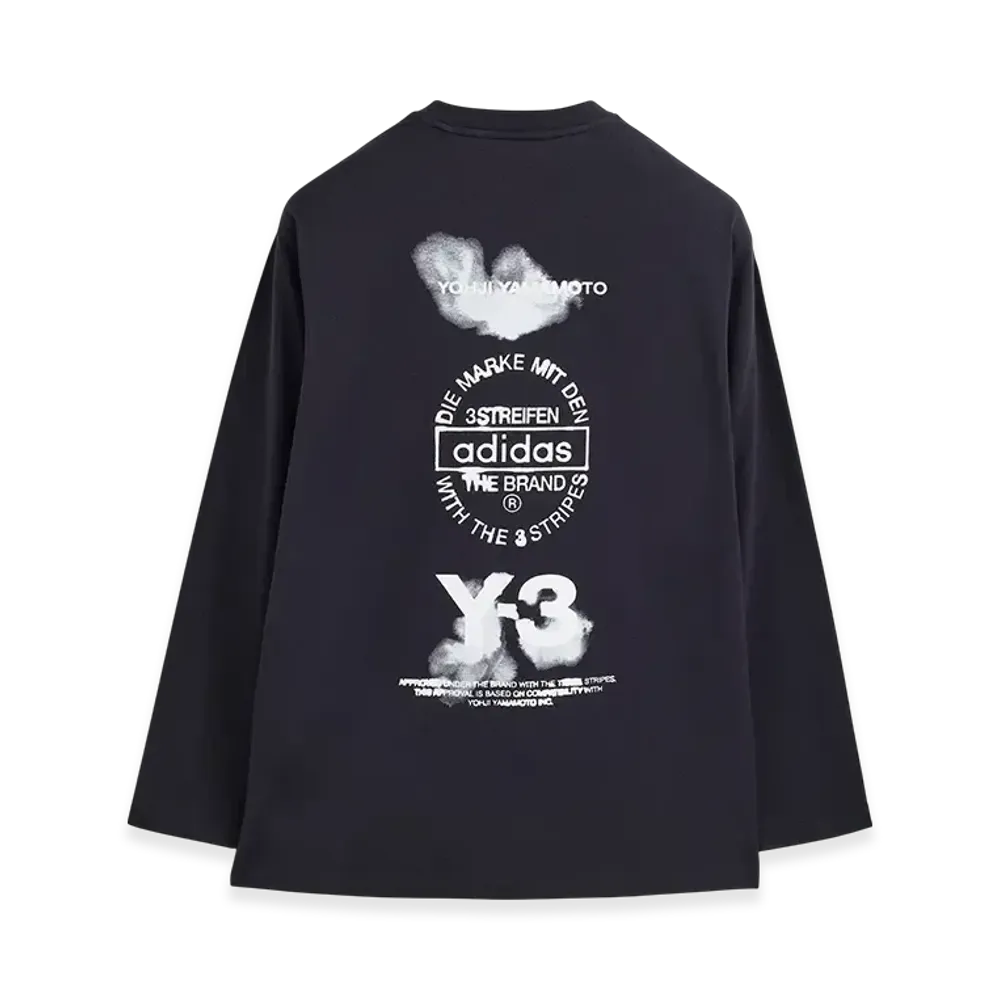 Y-3 Graphic Long Sleeve Tee "Black"