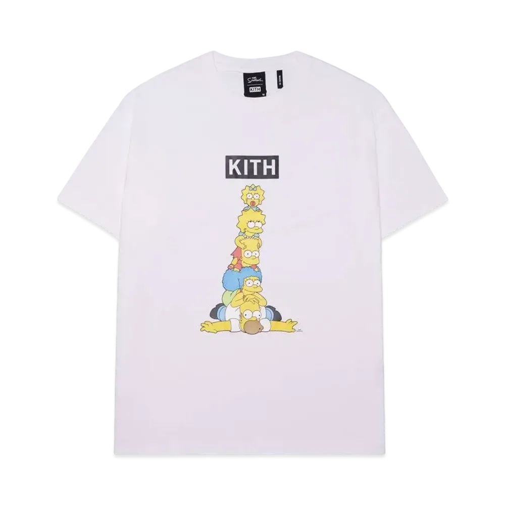 Kith The Simpsons Family Stack Tee "White"