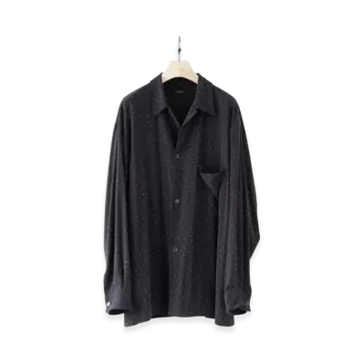 COMOLI Silk Noil Dot Shirt Jacket "Dot"