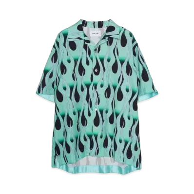 MAYO Fire flame shirts "KINMIYA BLUE"