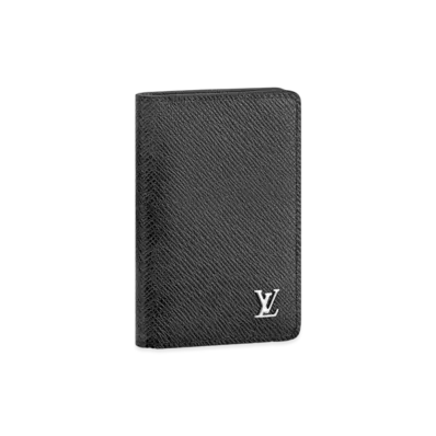 Louis Vuitton Pocket Organizer Taiga "Noir"