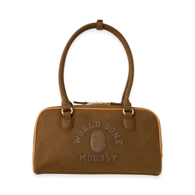 A BATHING APE x MOUSSY Boston Bag "Brown"