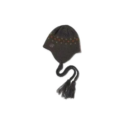 atmos Pink Nordic pattern knit hat "Dark Gray"
