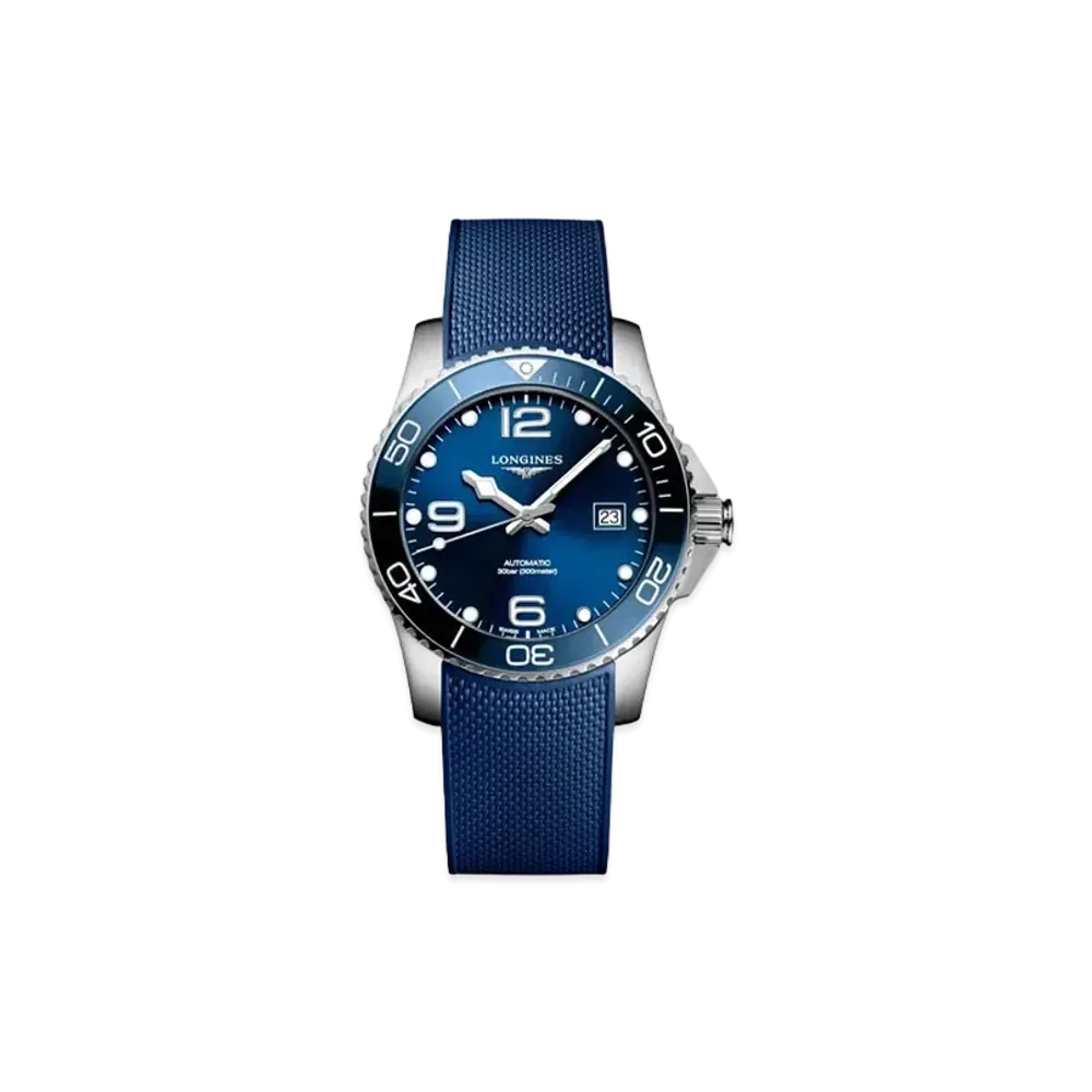 Longines Hydro Conquest 41.00mm "Blue Sun Ray/Stainless Steel/Ceramic/Blue" L3.781.4.96.9
