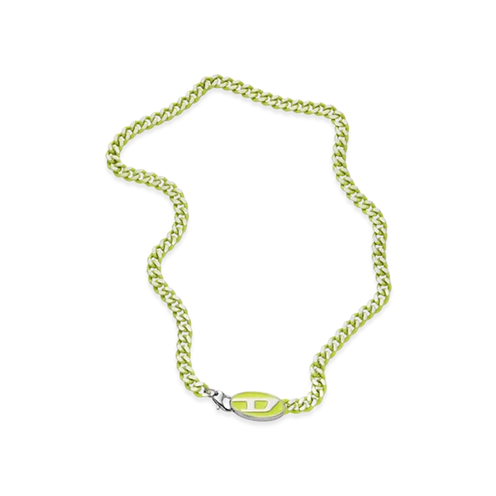 Diesel Dx1507 Stainless Steel Chain Necklace "Yellow"
