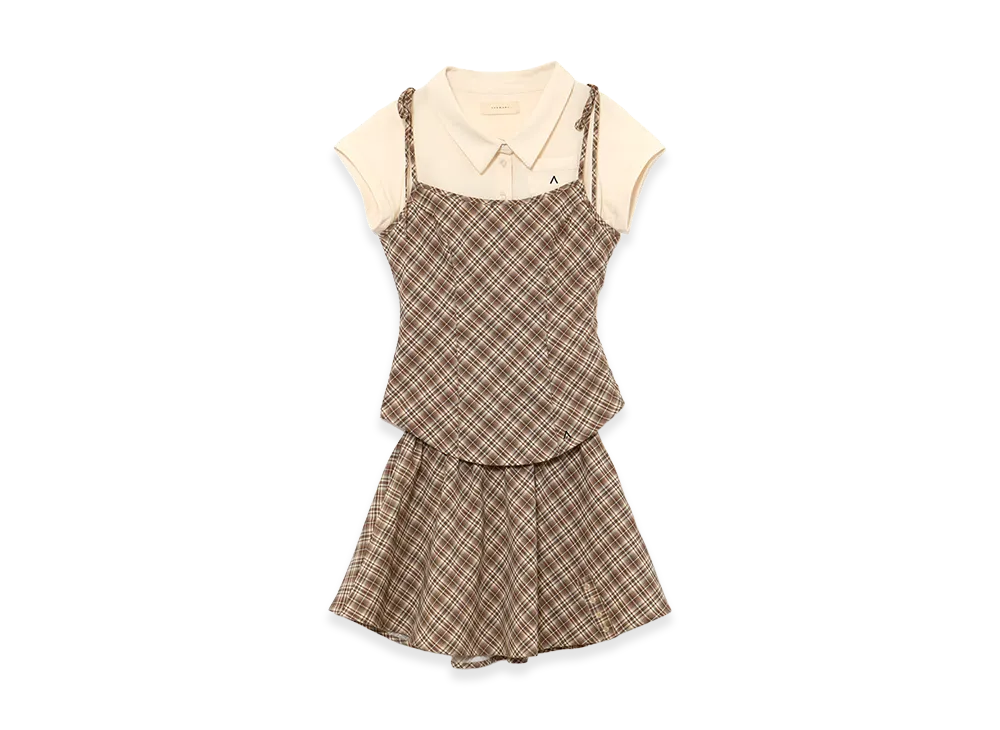 ANDMARY Women's Dafne Check Set Up 