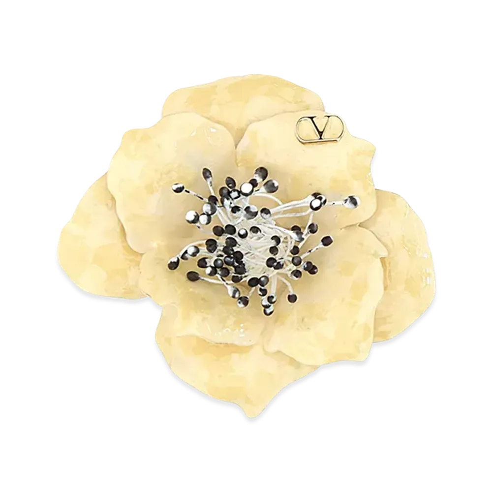 Valentino Metal Garavani Fleur Lumineuse Tie Clip "Multicolor"