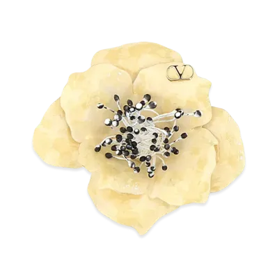 Valentino Metal Garavani Fleur Lumineuse Tie Clip "Multicolor"