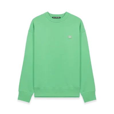 Acne Studios Fonbar Face Crewneck Sweatshirt "Green"