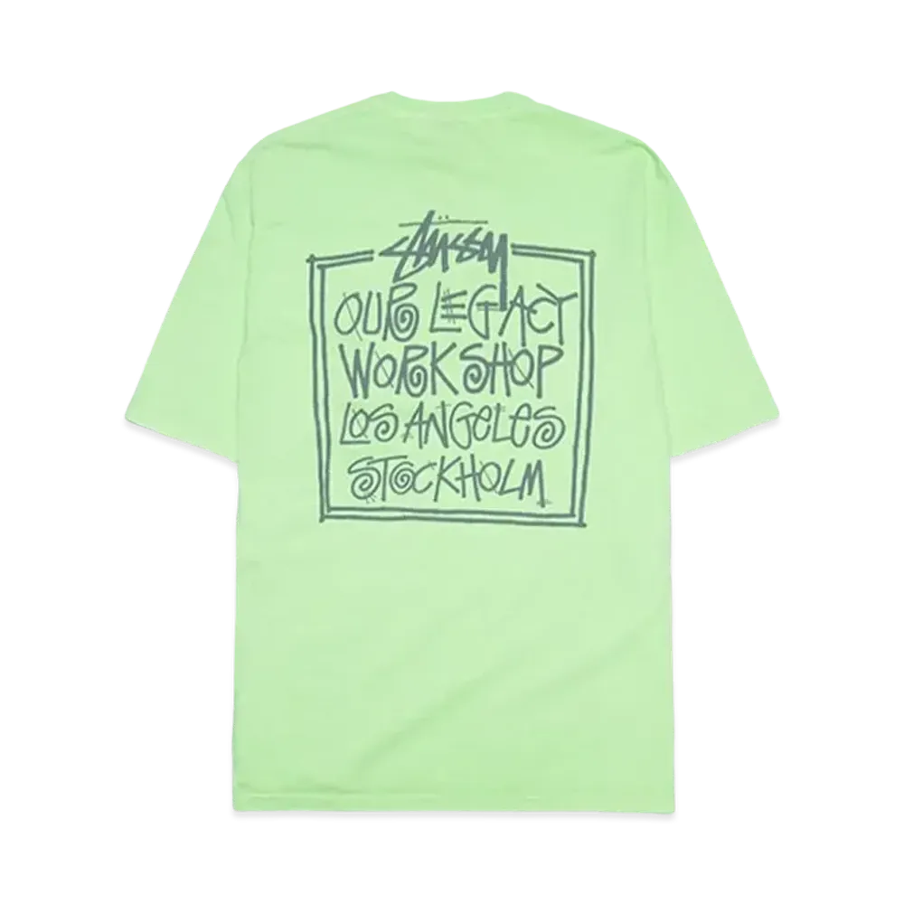 ステューシー x アワーレガシー フレーム ピグメント ダイ Tシャツ "ミント" 3903835