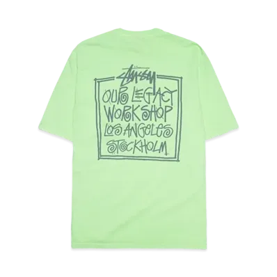 Stussy x Our Legacy Frame Pigment Dyed Tee "Mint"