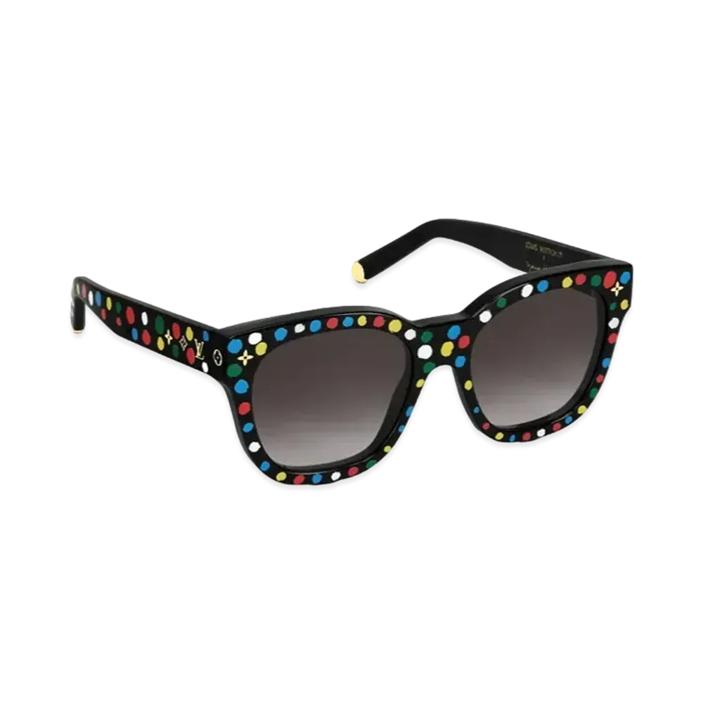 Louis Vuitton x Yayoi Kusama My Monogram Square Painted Dots Sunglasses "Noir"