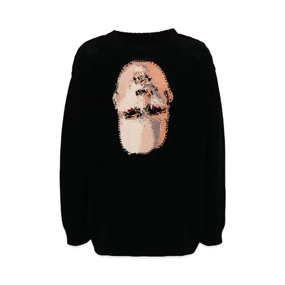 doublet Chunky Knit Sweater "Black/Multicolor"