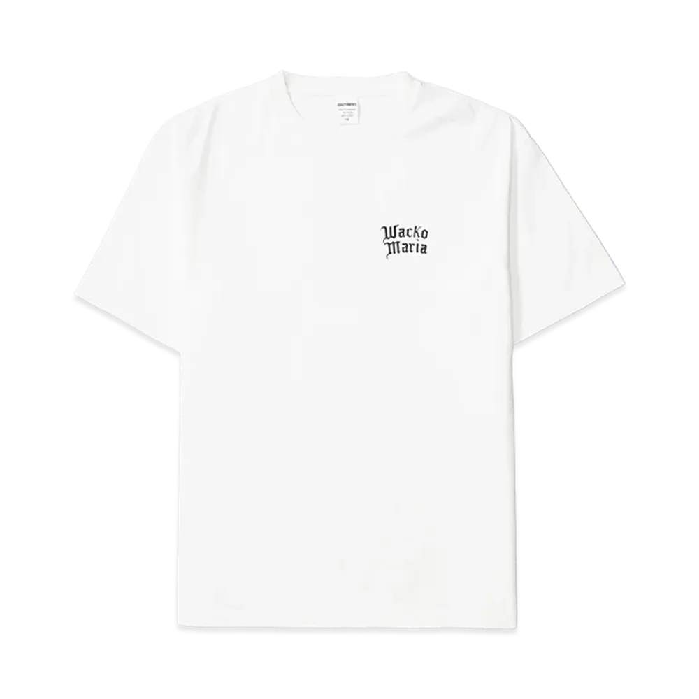 WACKO MARIA Washed Heavy Weight T-Shirt "White"