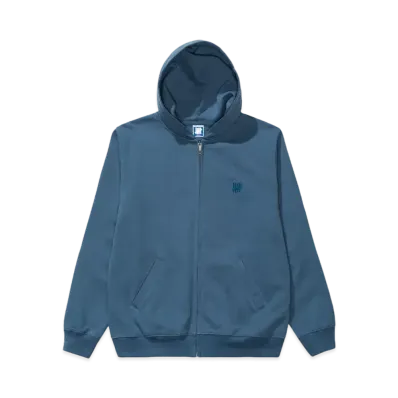 UNDEFEATED Embroidered Zip Hood "Blue"