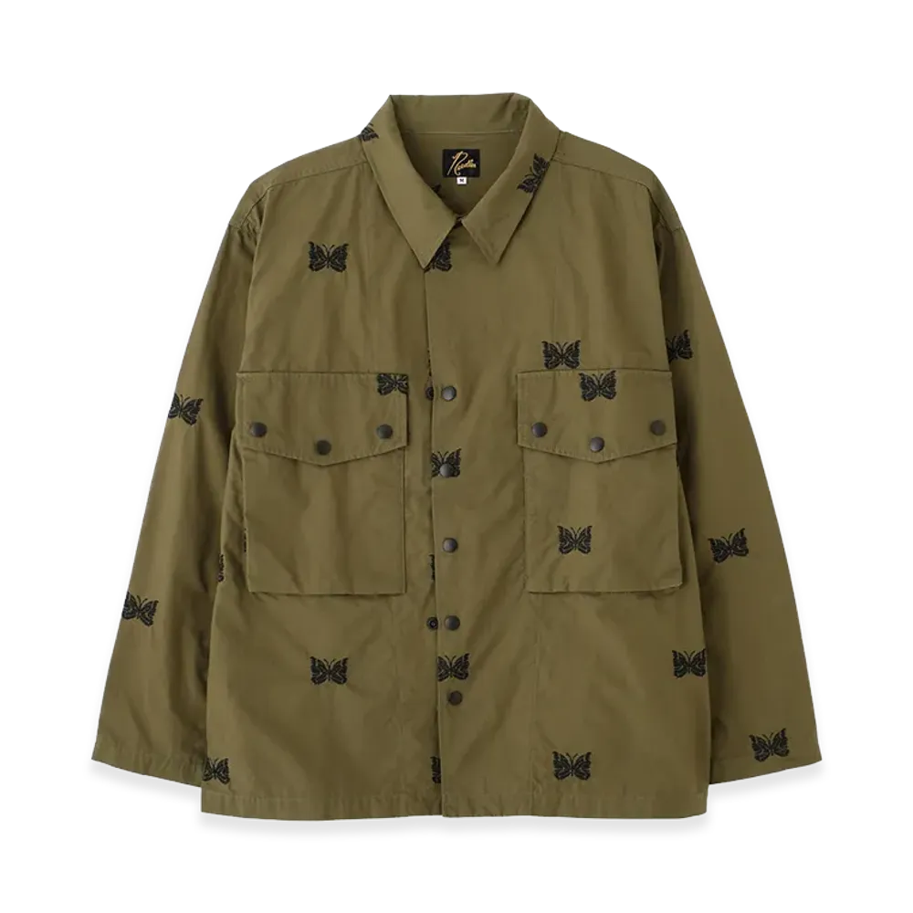 NEEDLES x BEAVER Field Jacket - Cotton Ripstop "Olive"