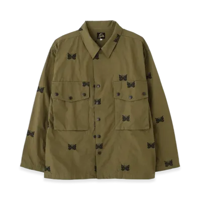 NEEDLES x BEAVER Field Jacket - Cotton Ripstop "Olive"