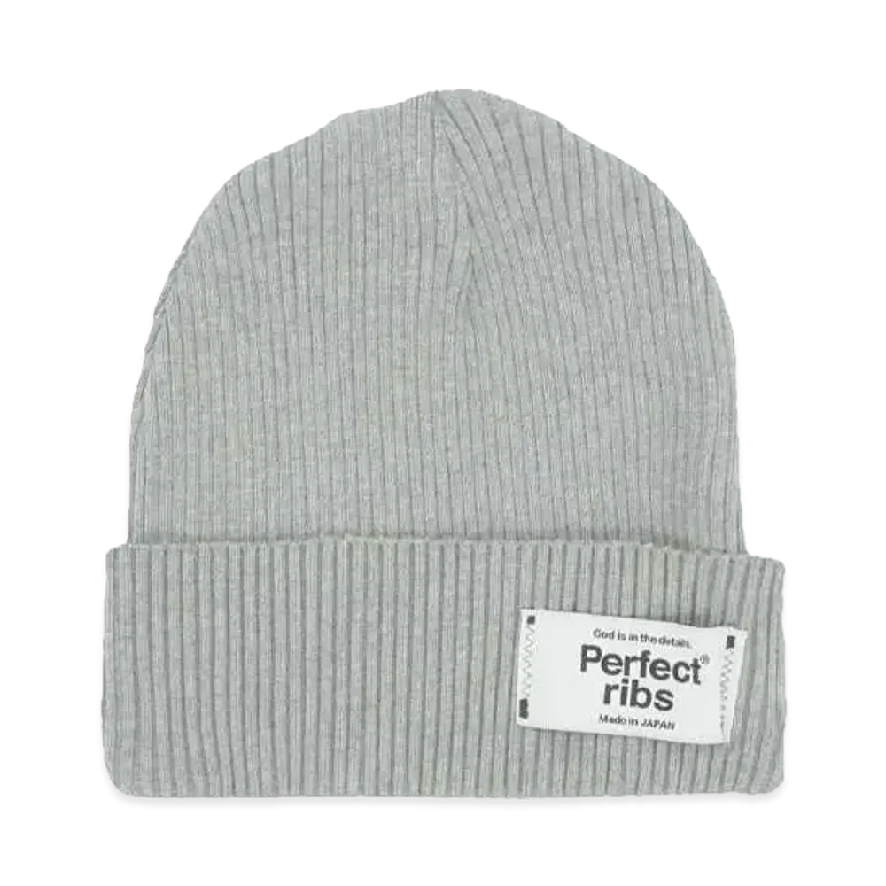 Perfect ribs Rib Beanie Cap "Top Gray"