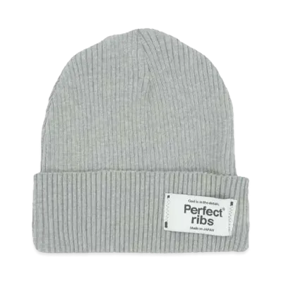 Perfect ribs Rib Beanie Cap "Top Gray"