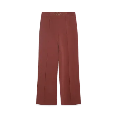 Chloe Kids Trousers With Logo "Dark Red"