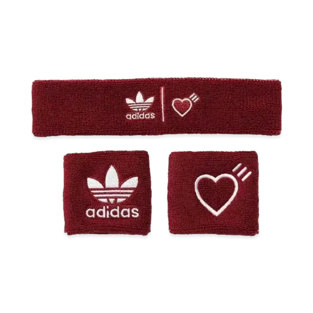 HUMAN MADE adidas Wristbands and Headband "Red"