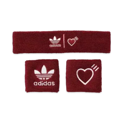 HUMAN MADE adidas Wristbands and Headband "Red"