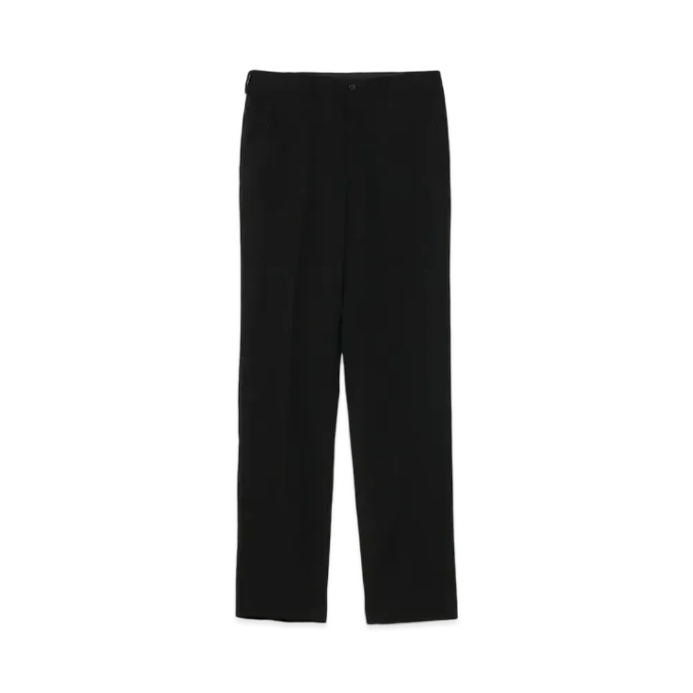 Yohji Yamamoto Pour Homme COSTUME D'HOMME SUIT GABARDINE NO TUCK PANTS "Black"