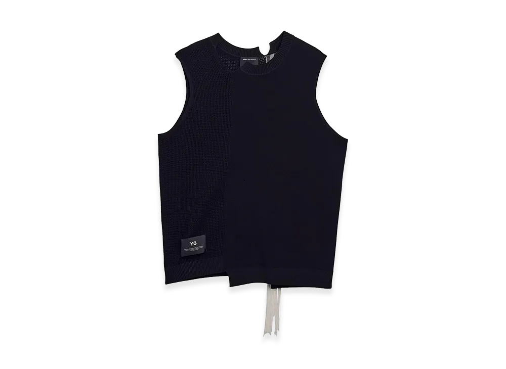 Y-3 GFX Knitted Vest "Black"