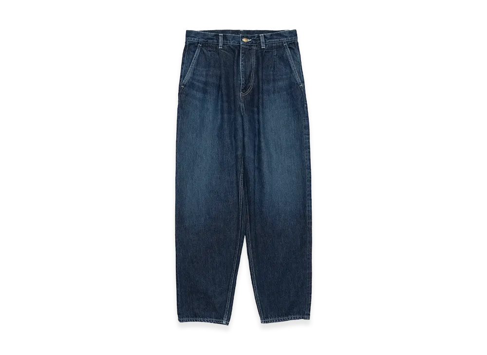 Graphpaper Selvage Denim Two Tuck Tapered Pants Dark Fade "Indigo"