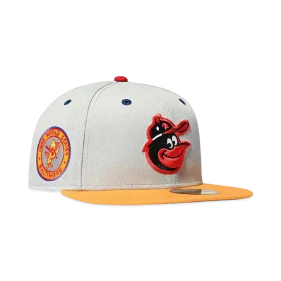 NEW ERA BALTIMORE ORIOLES WS 1966 59FIFTY "GRAYxREG GOLD"