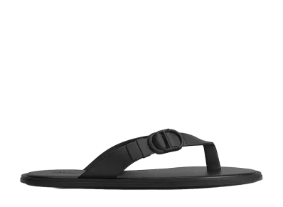 Dior Rivage Thong Sandal Rubber "Black"