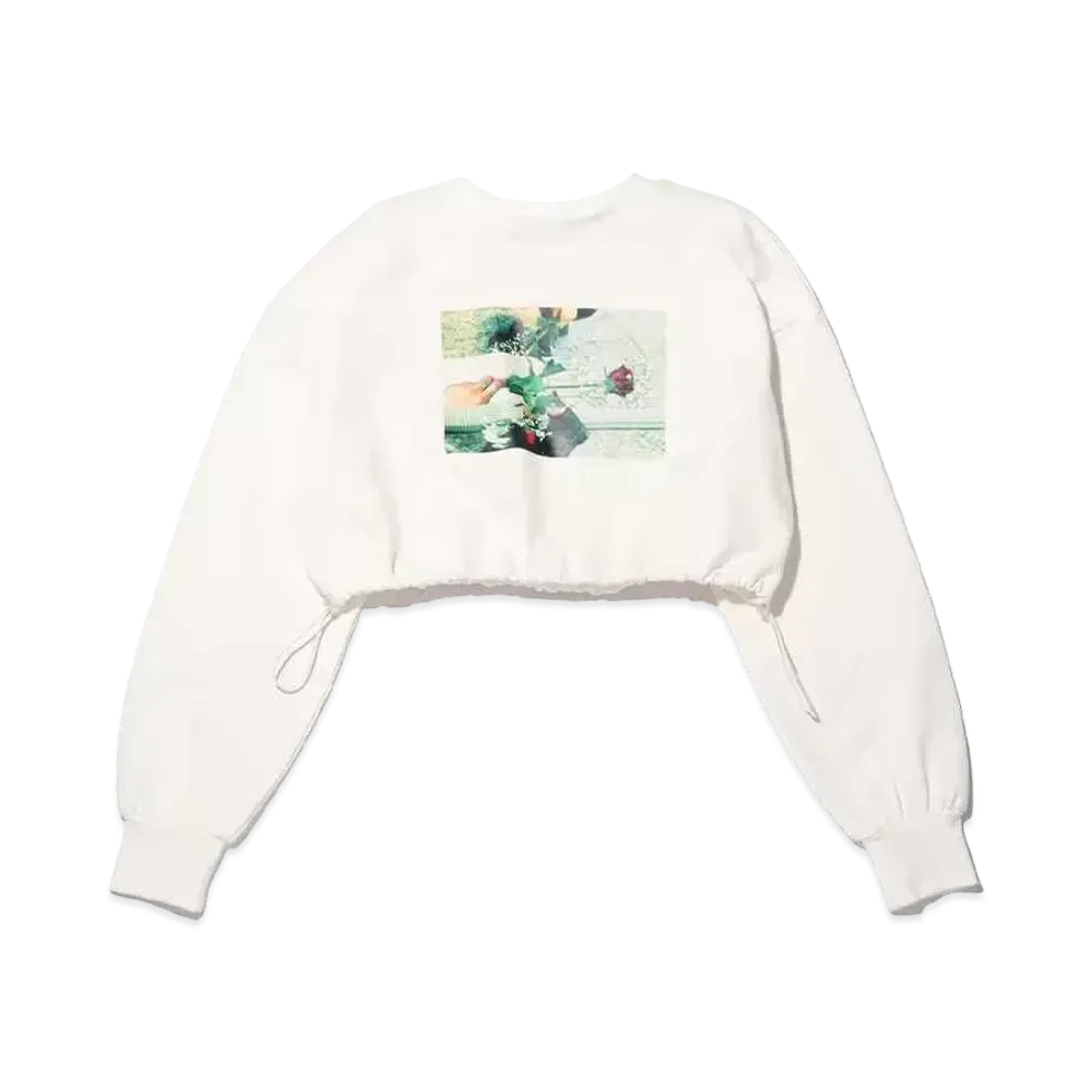 atmos pink x Gelisis Short Length Photo Print Sweatshirt "White"