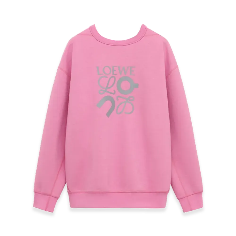 LOEWE x On Sweatshirt in Technical Jersey "Grey Melange"