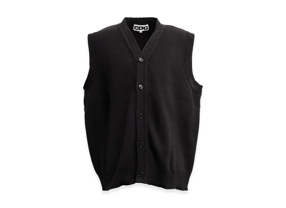 COMME des GARCONS CDG Oversized Cardigan Vest "Black"